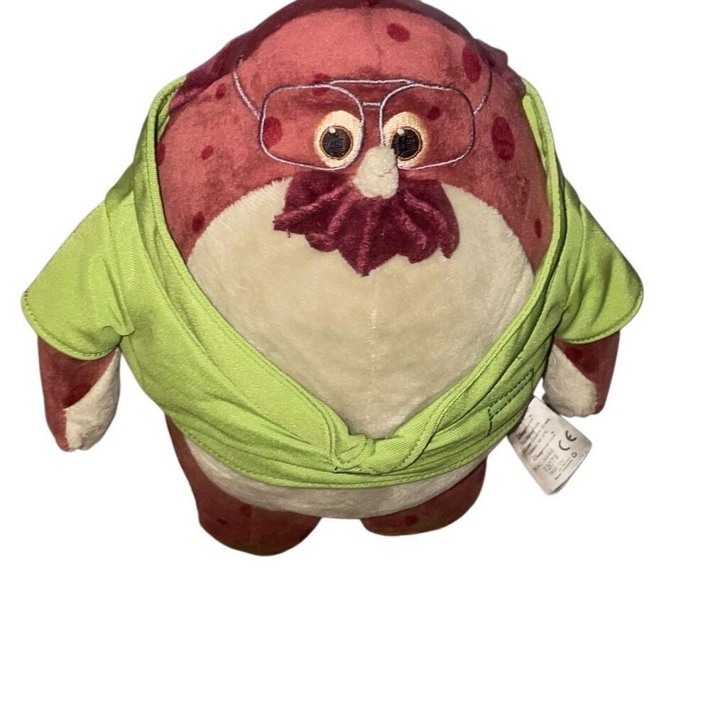 Monsters University Don Carlton Plush Disney Store Pixar Octopus 12” Green Brown